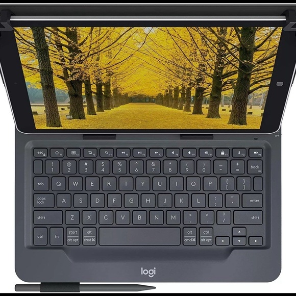 Logitech Universal Folio Tablet Keyboard Cover Case 10" iPad Android 920-008334 - Picture 2 of 6